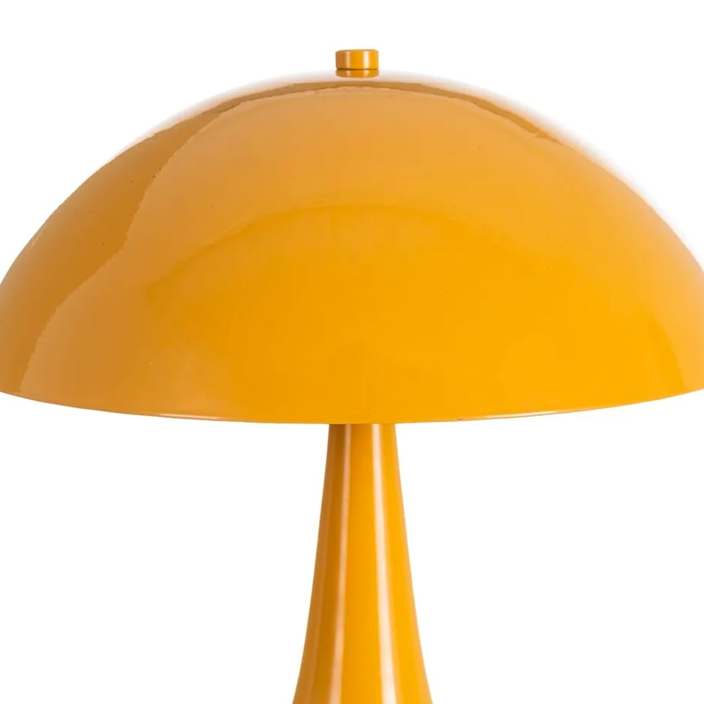 Lampe à poser champignon métal jaune 25x25x27.5cm — vue 3