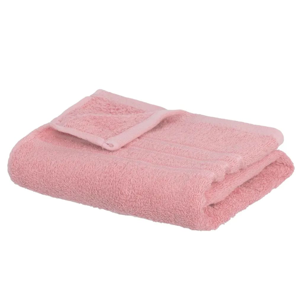 Serviette de toilette 100% coton rose 50x100cm — vue 4