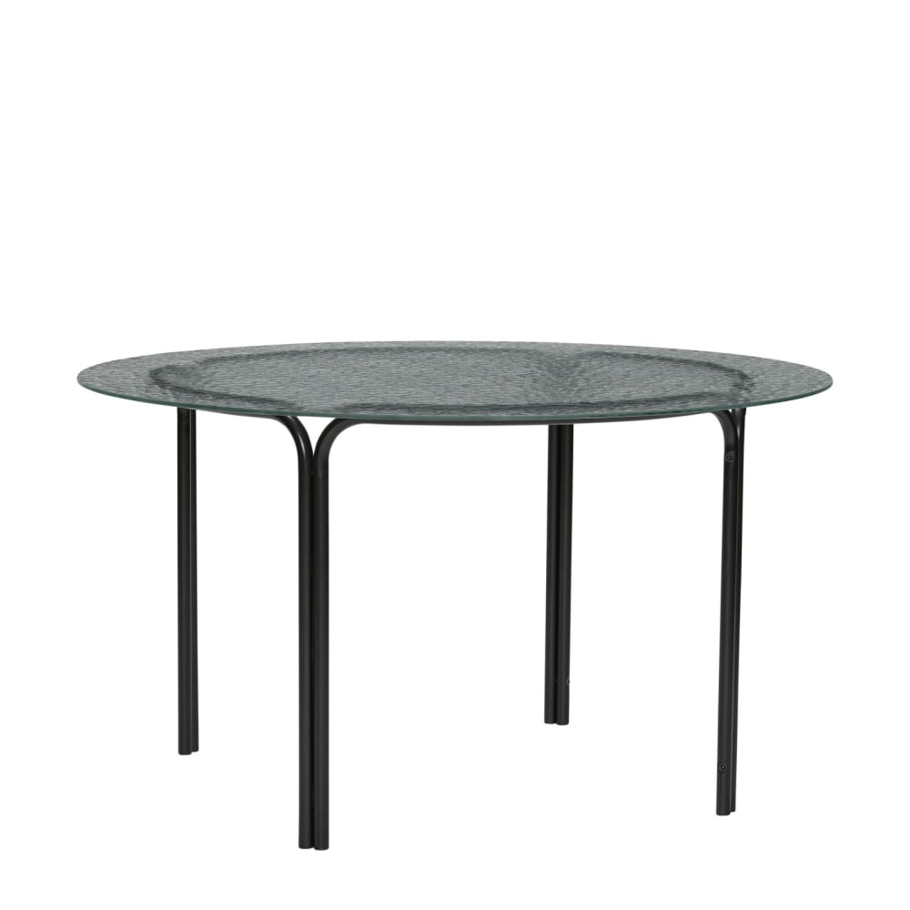 Table basse en verre noir