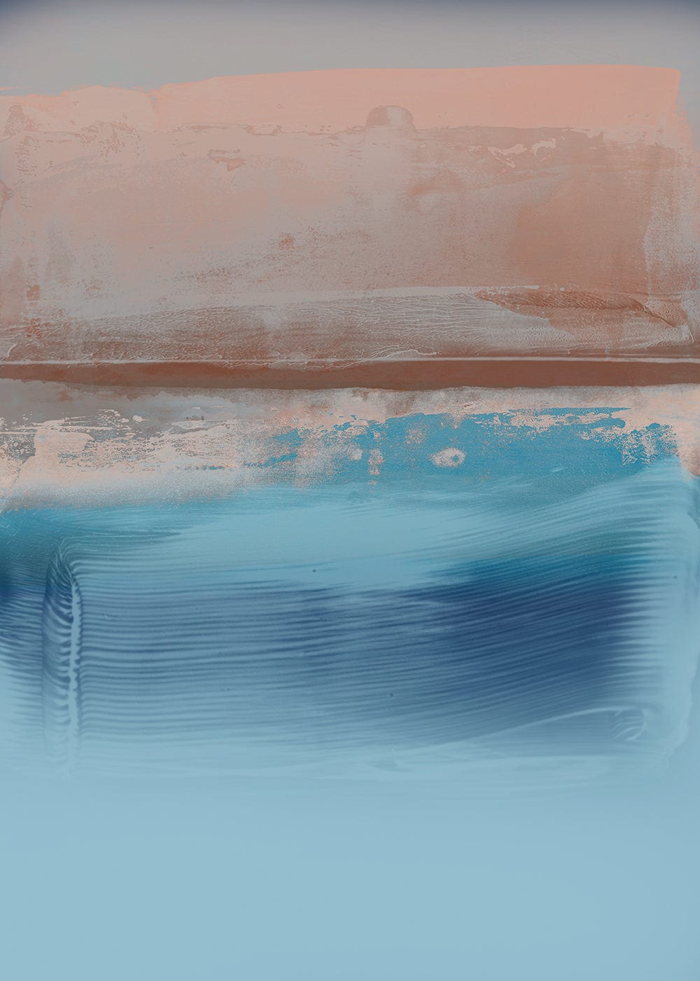 Hannun Dekorativer Kunstdruck, 50 x 70 cm style modern orange Papier