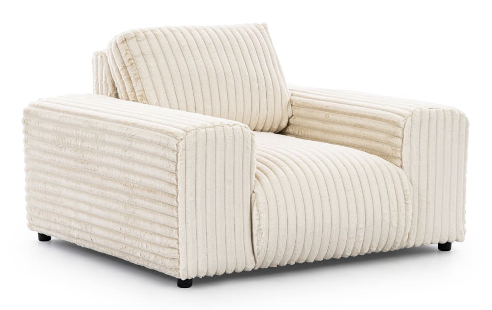 fauteuil en velours côtelé