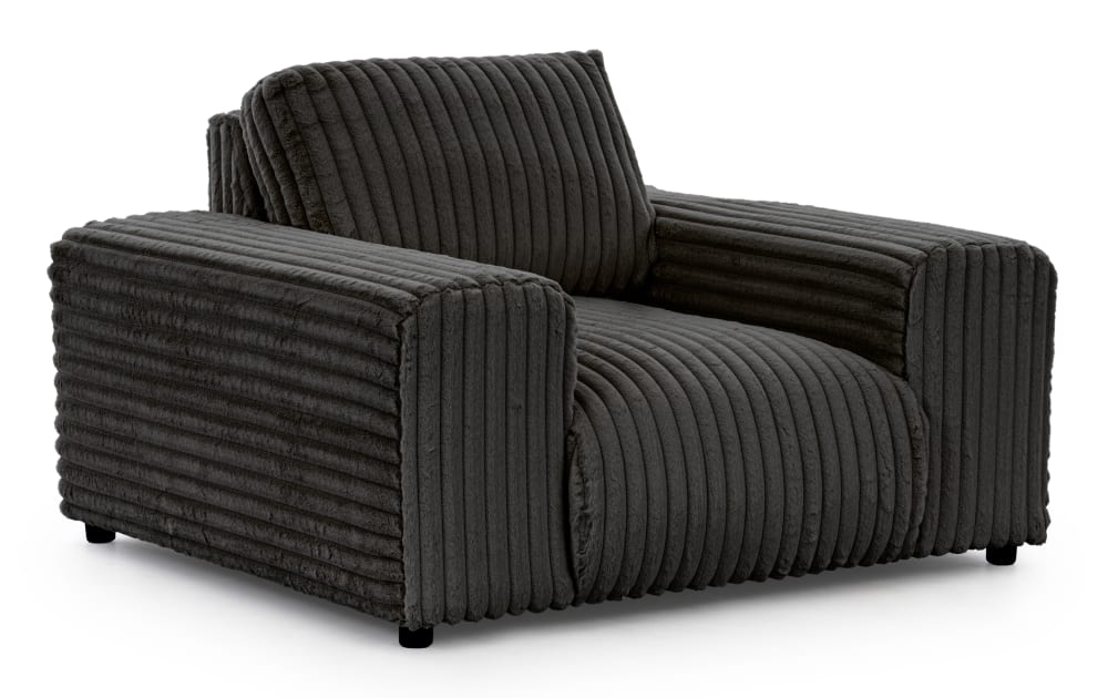 fauteuil en velours côtelé