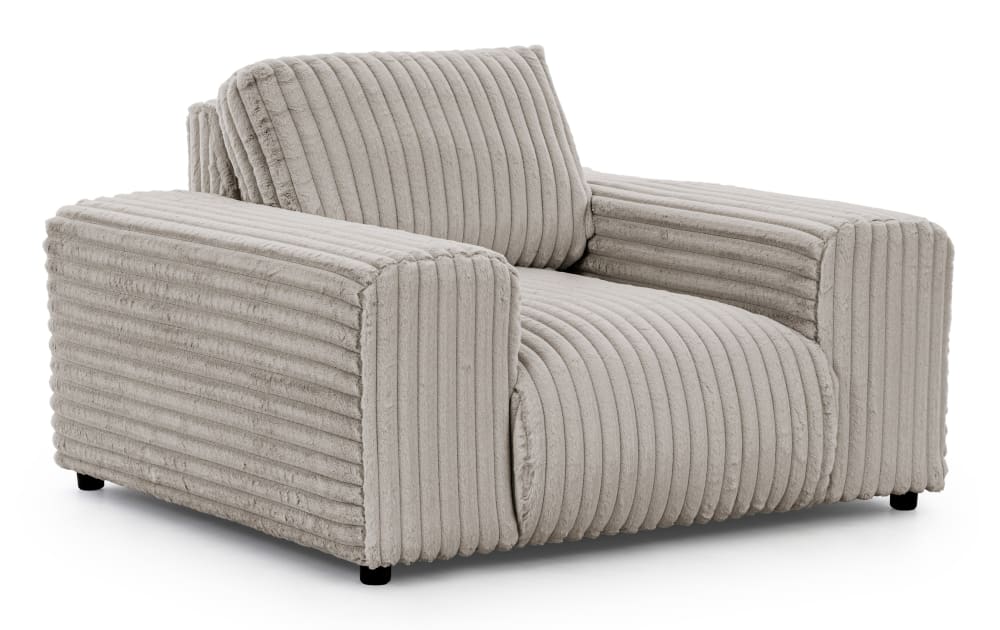 fauteuil en velours côtelé