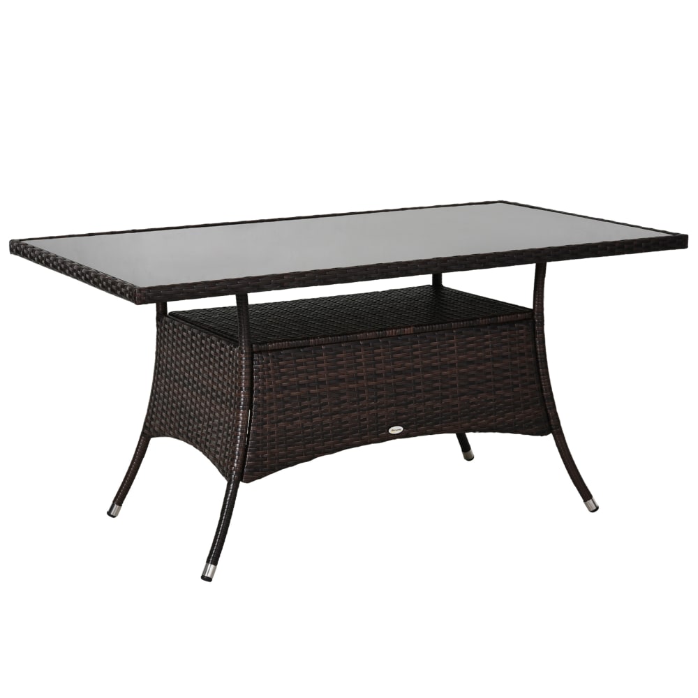 Table de jardin en rotin