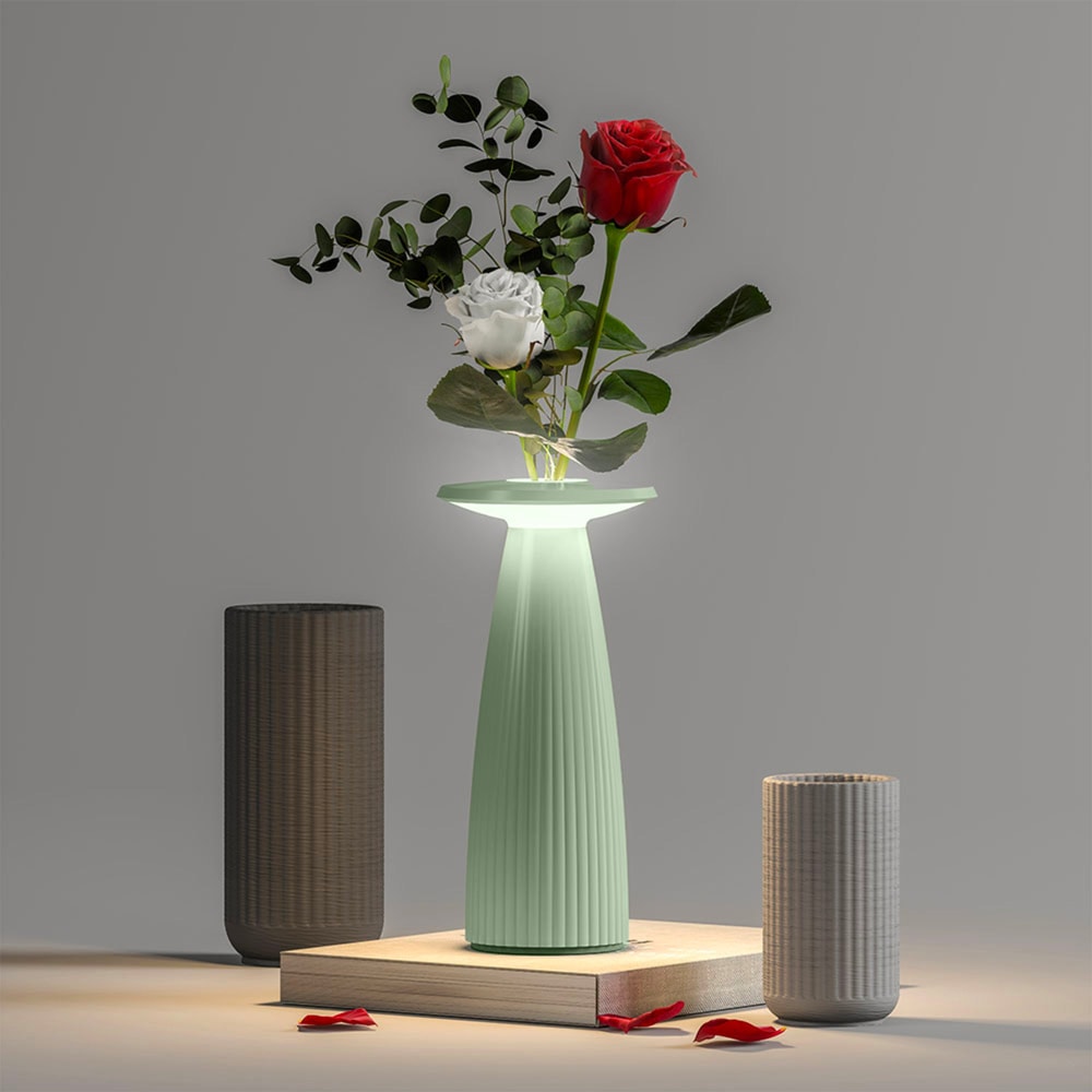 Lampe de table sans fil Aluminium Vert h20cm - Maisons du Monde