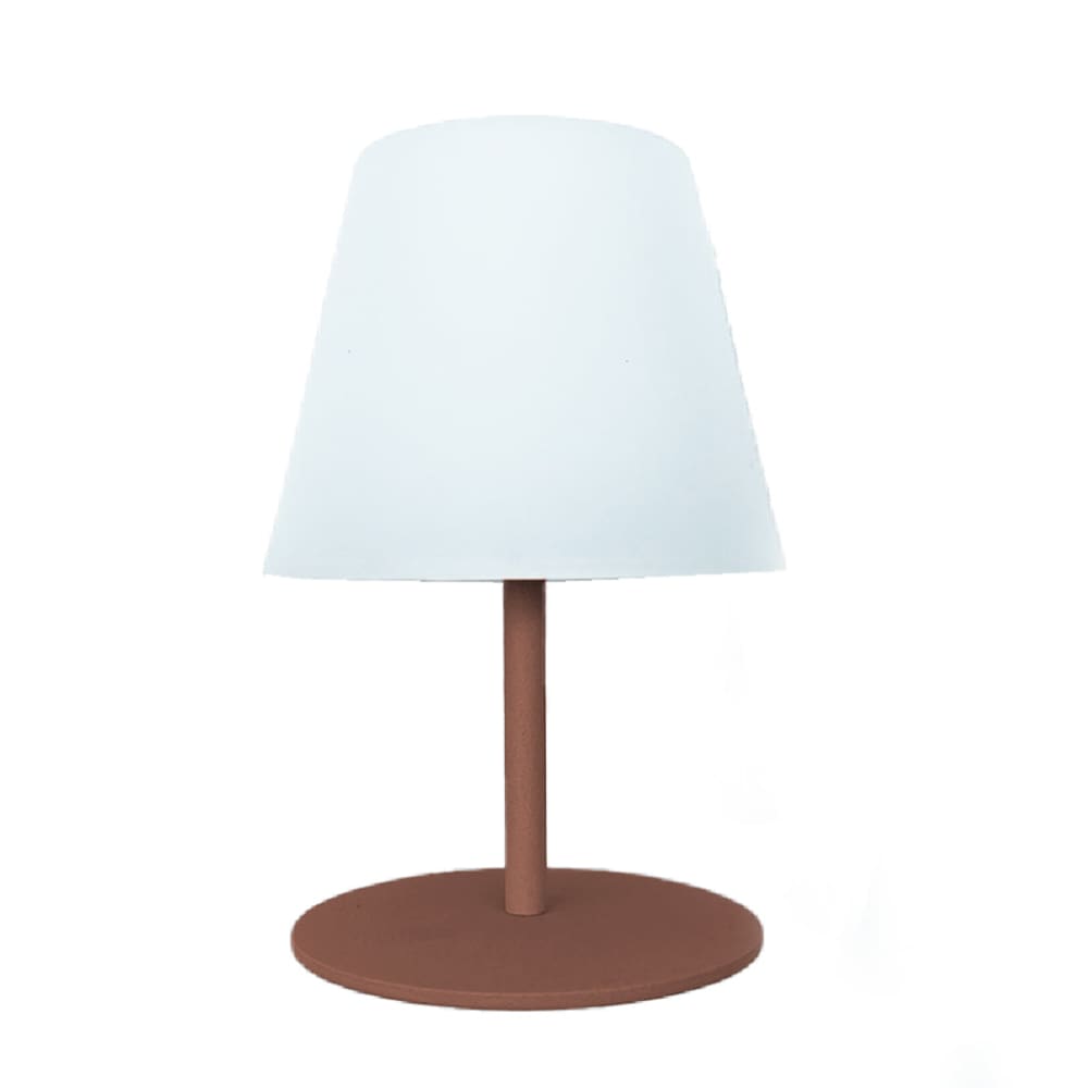 Lampe de table sans fil Acier Terracotta h16cm