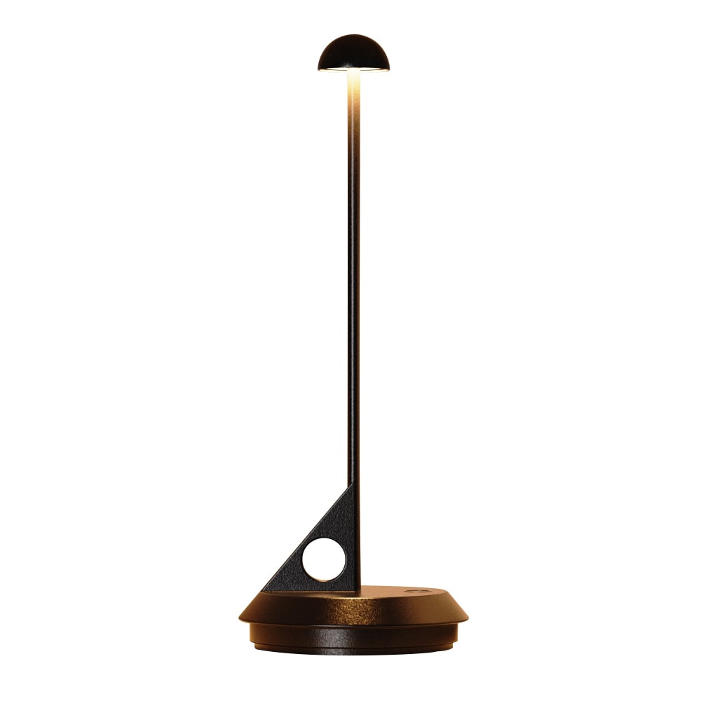 Lampe de table sans fil Aluminium Noir h29cm