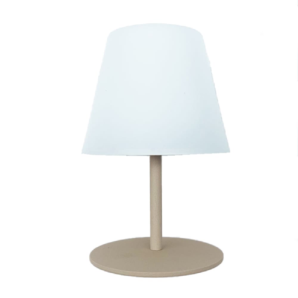 Lampe de table sans fil Acier Crème h16cm