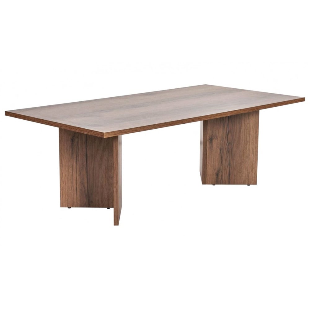 Table basse rectangulaire effet Noyer 119 cm