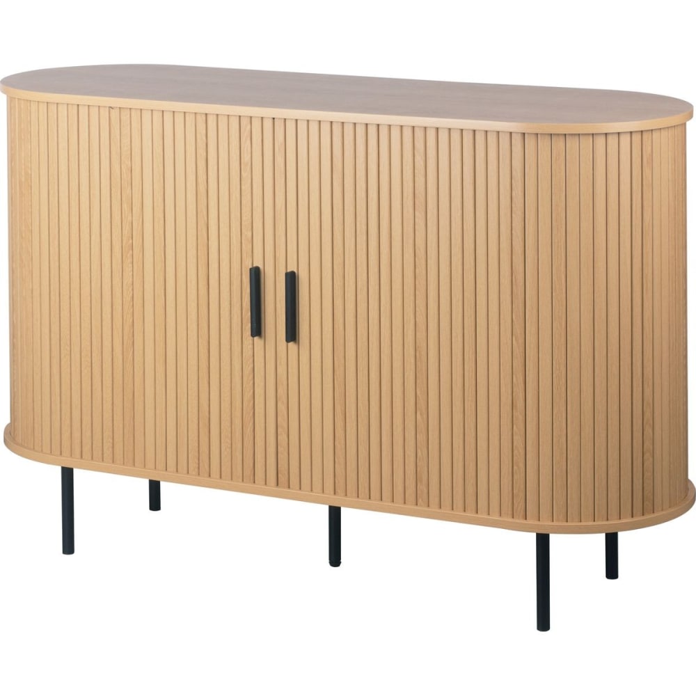 Buffet 2 portes effet Chêne 120 cm