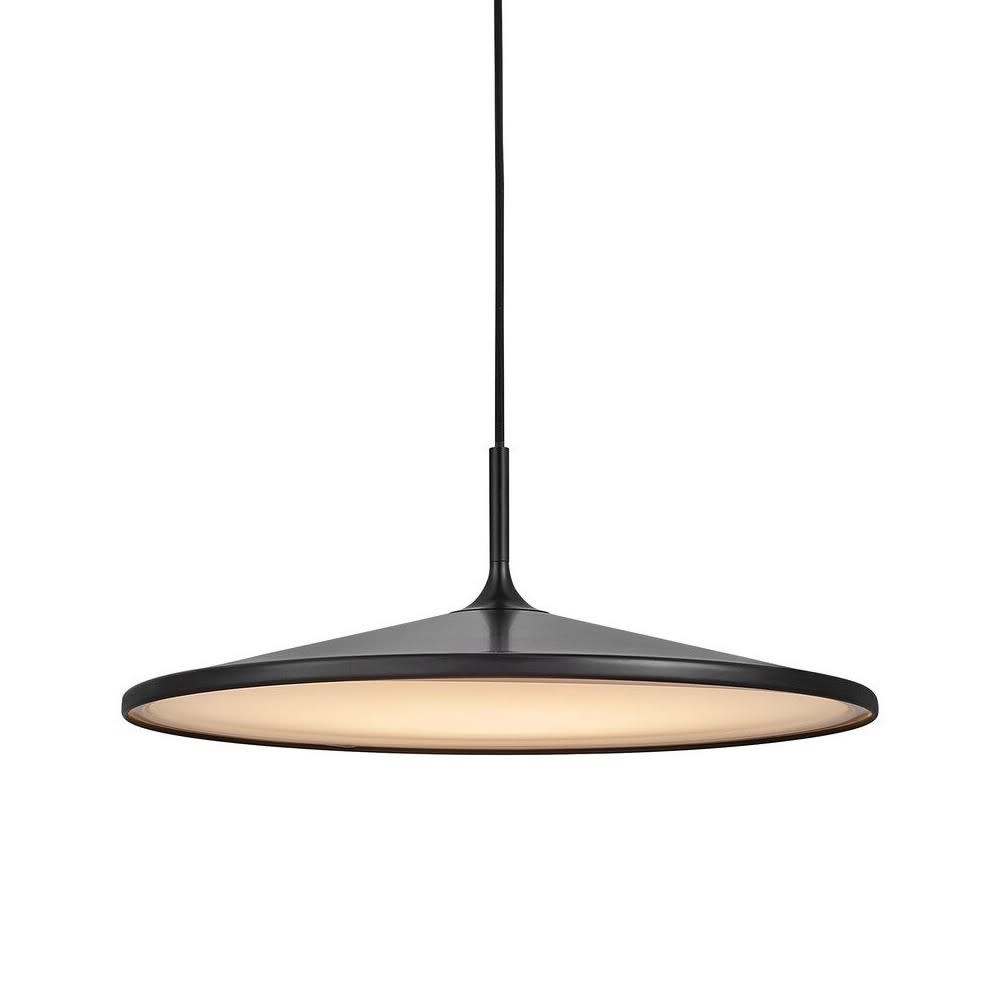 Suspension led noir minimaliste et moderne dimmable