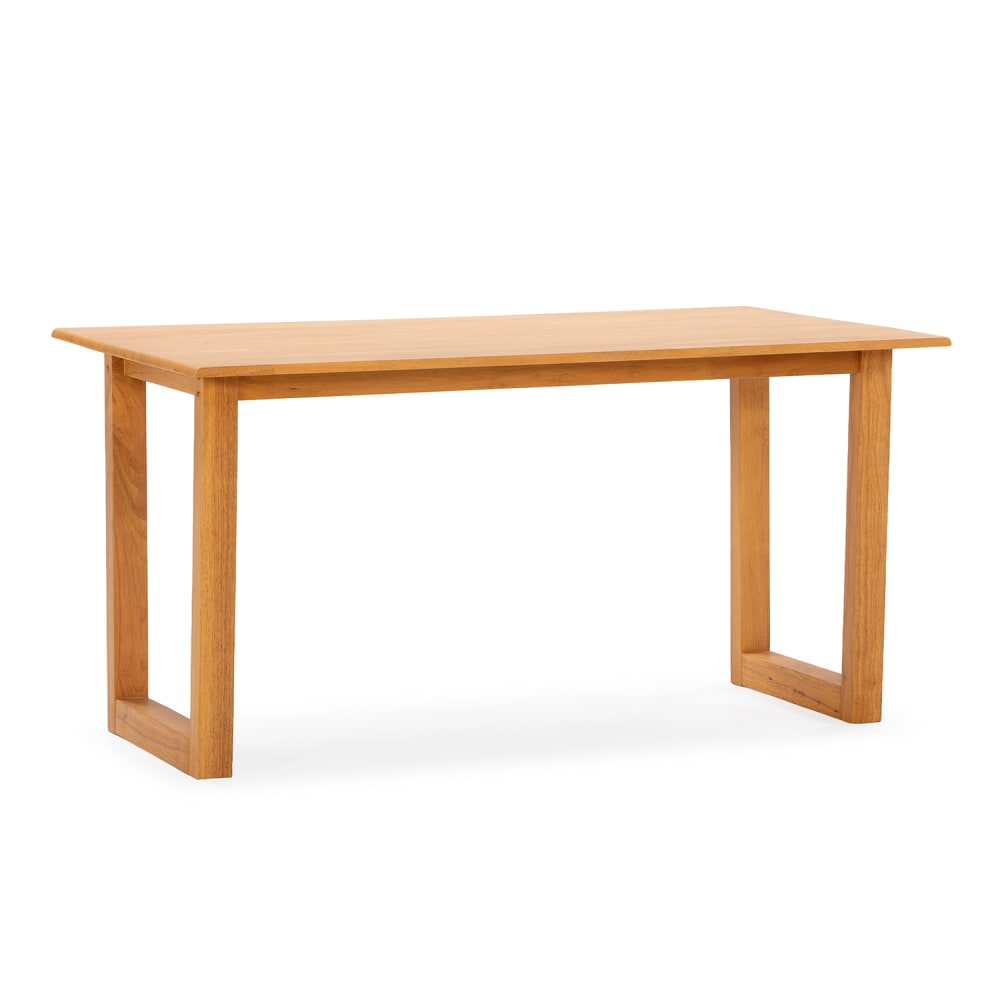 HOMN Esstisch 140 cm Eichenfarbe style modern Gelb Holz