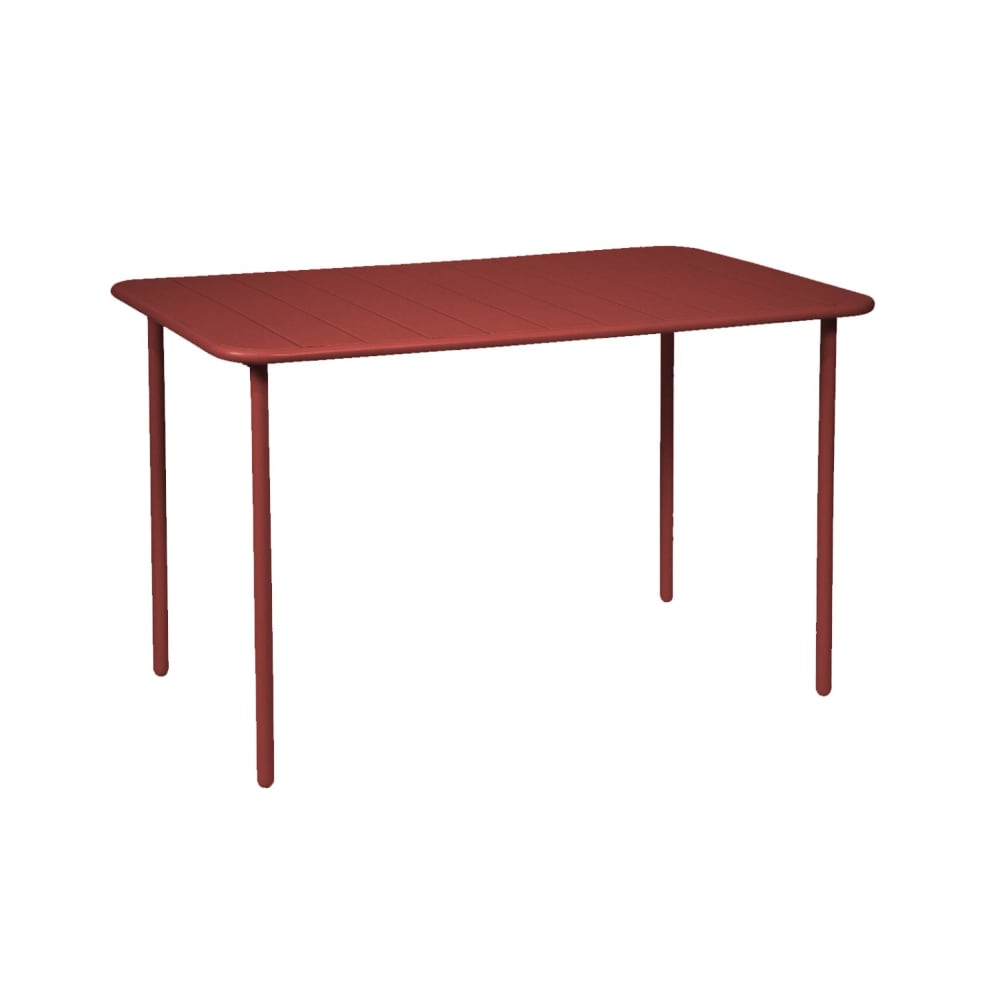 Table de jardin métal - terre