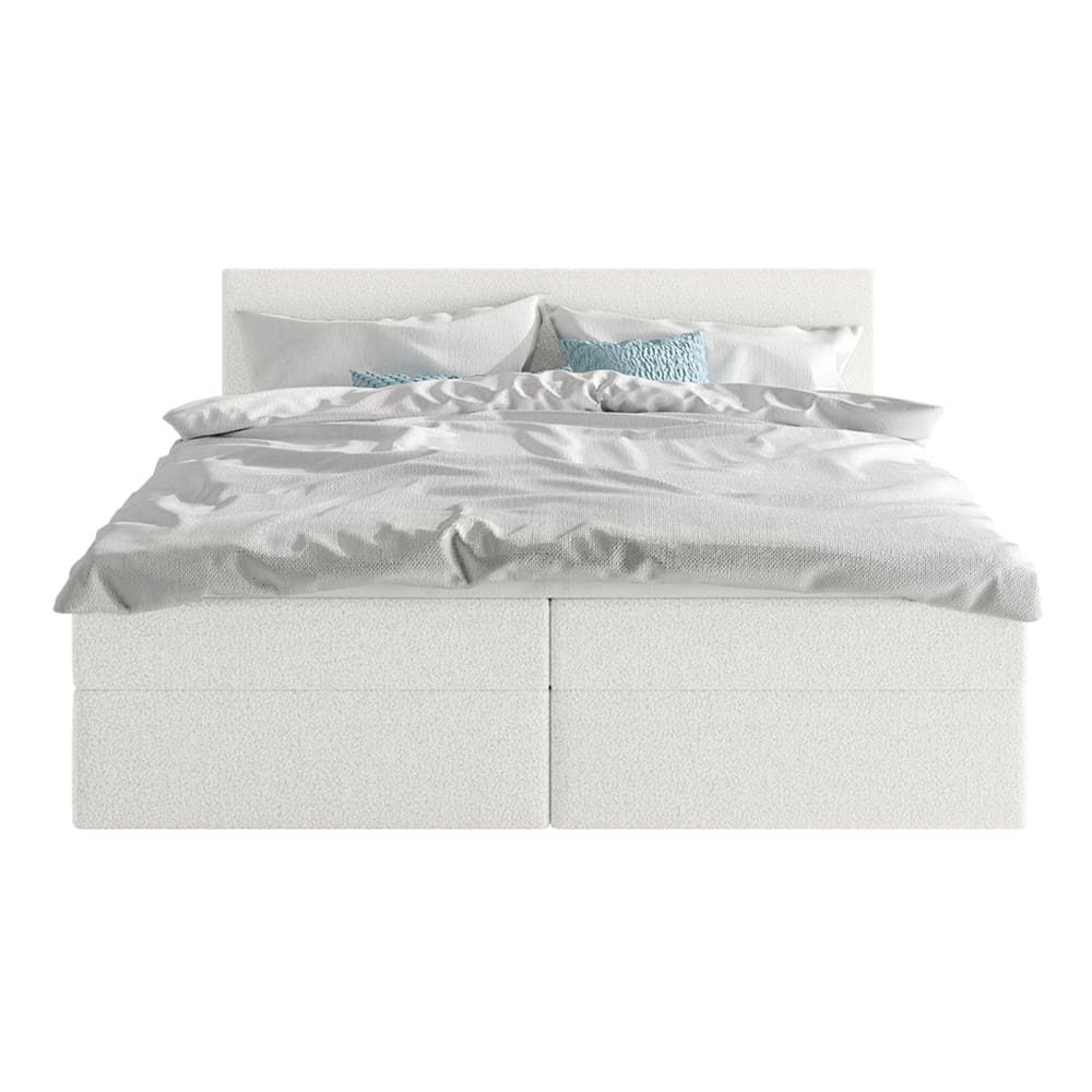 Lit boxspring en tissu