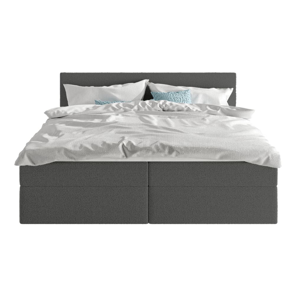 Lit boxspring en tissu