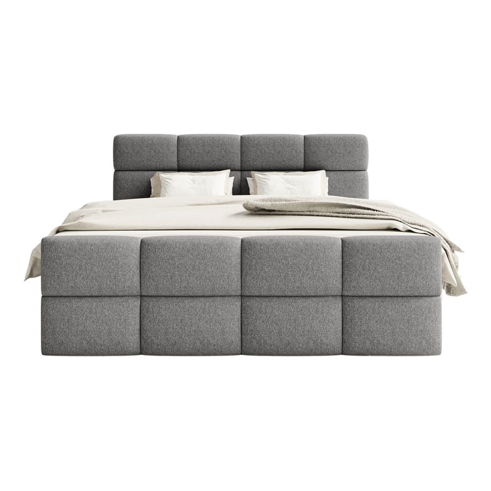 Lit boxspring en tissu