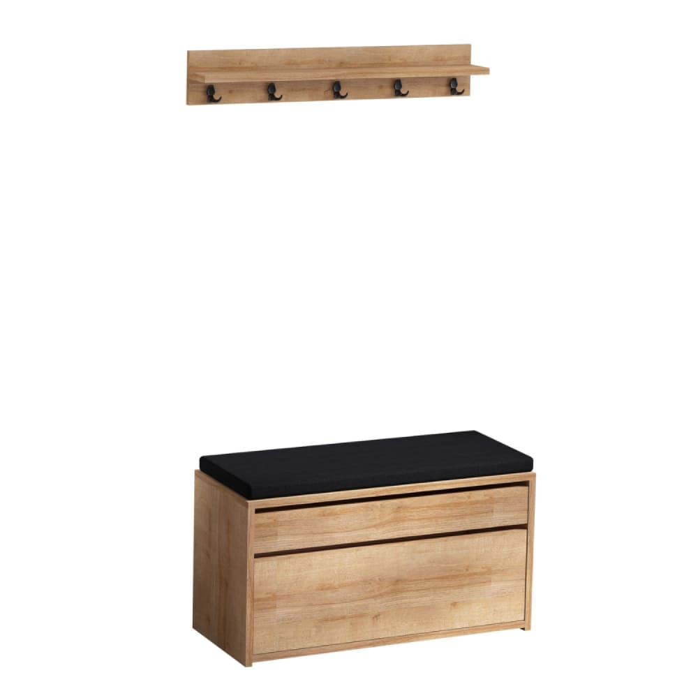 Flurmöbel mit Wandgarderobe und Aufbewahrungsbox - Maisons Du