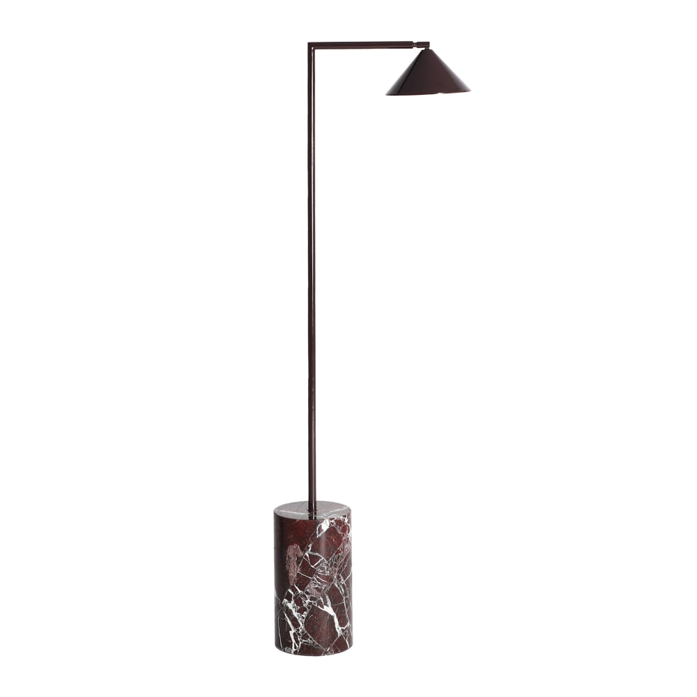 Lampe haute en fer chocolat en 46x20x140 cm