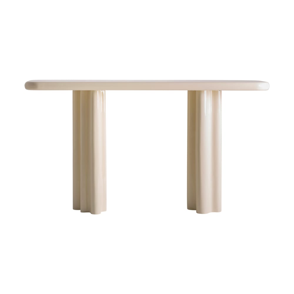 Console en bois mdf crème  en 150x40x80 cm