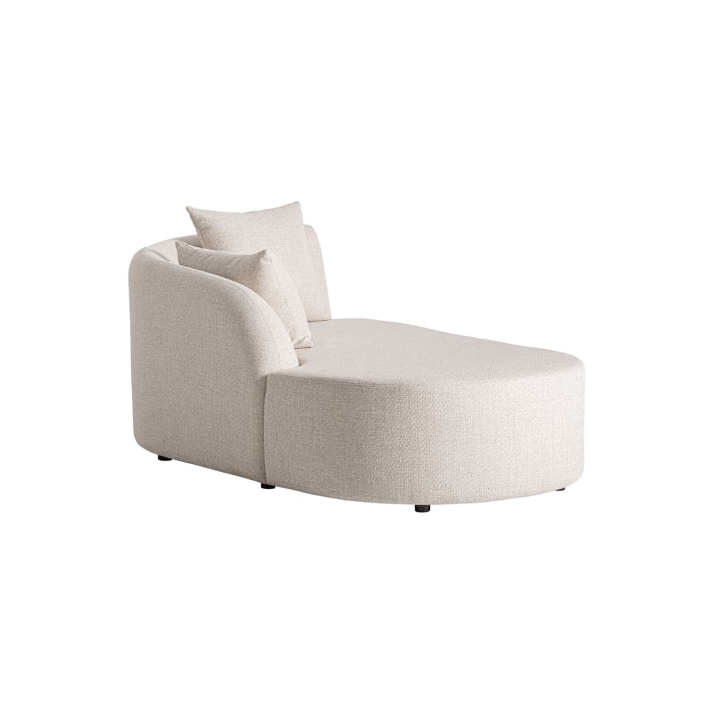 Chaise longue en polypropylène beige en 180x96x79 cm Chaise longue en polypropylène beige en 180x96x79 cm