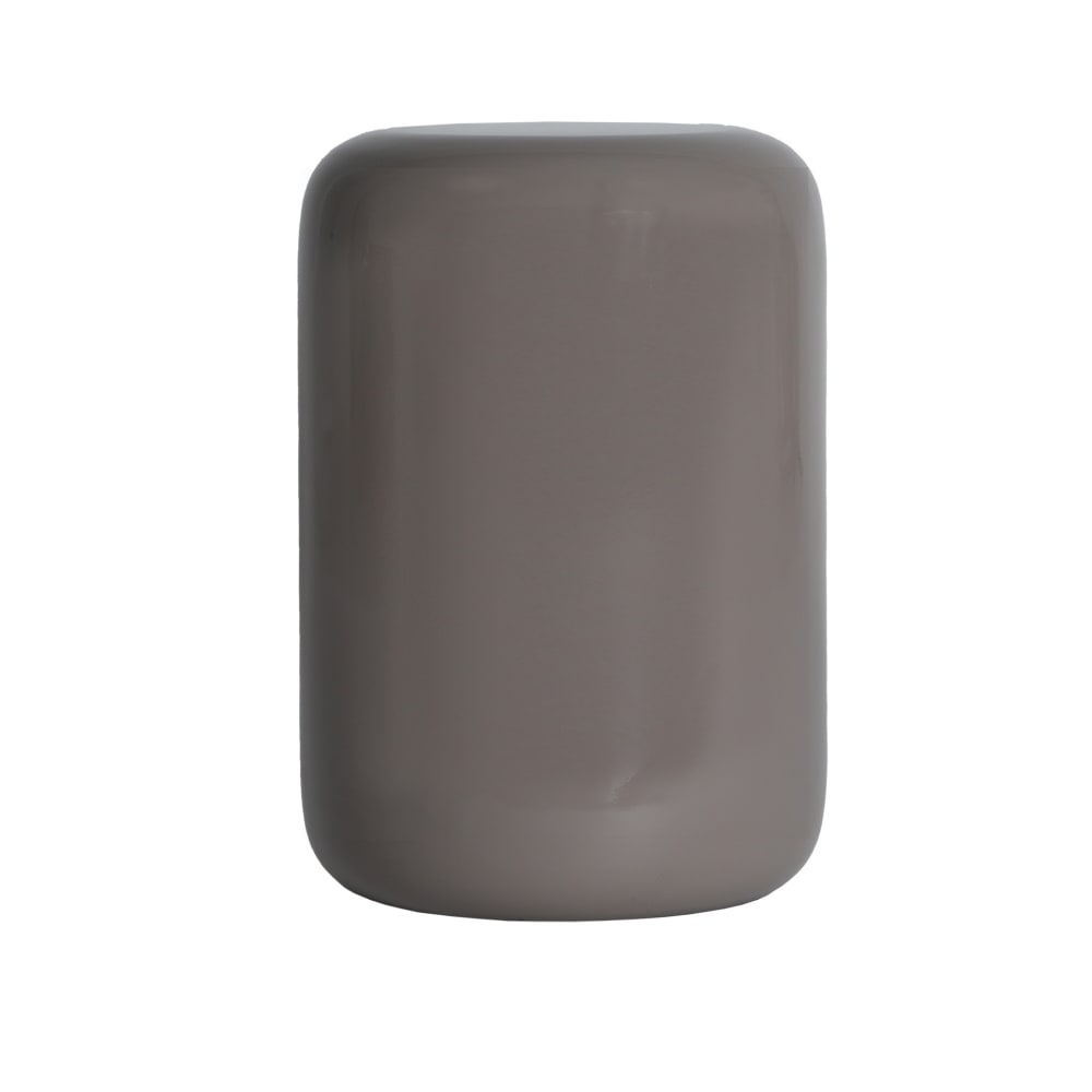 Table basse en fer taupe brillant en 36x36x55 cm