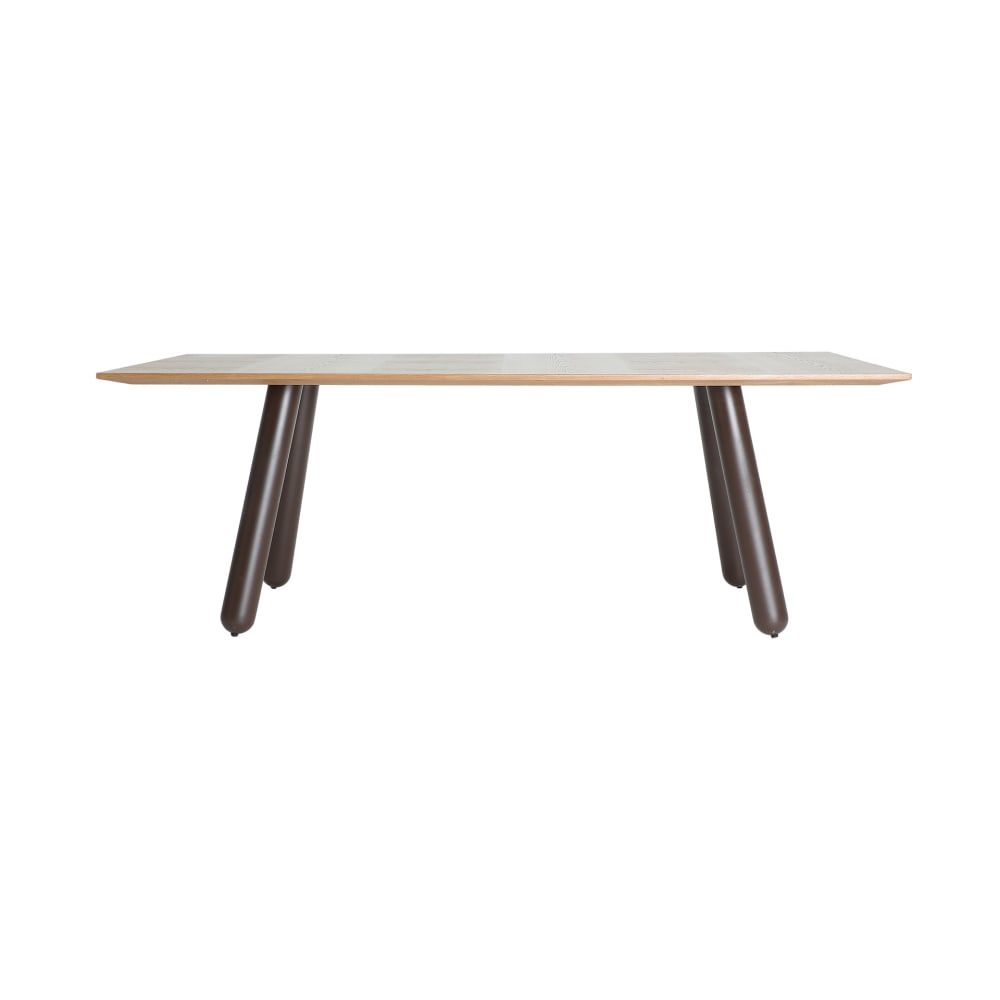 Table salon en bois mdf - brun clair