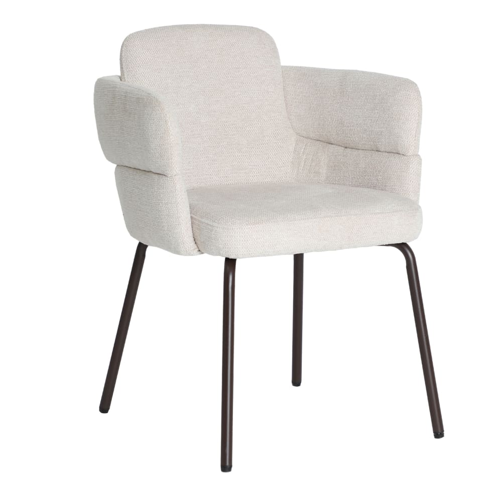chaise en polyester crème