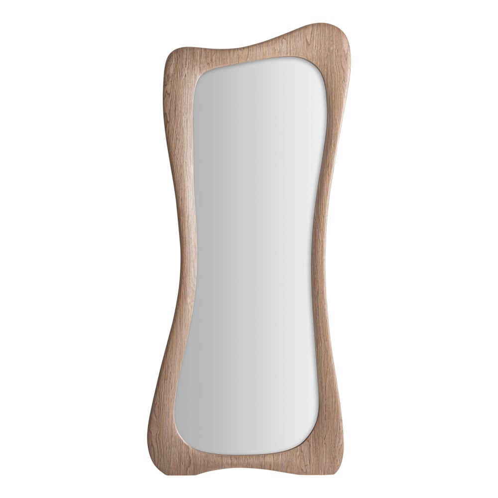 Miroir en bois mdf brun clair  en 80x4x180 cm