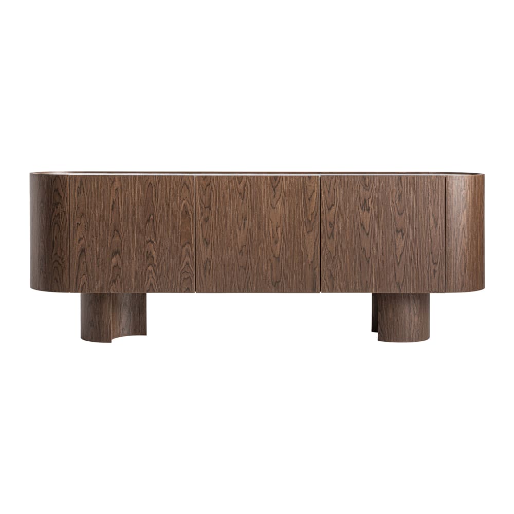 Meuble tv en bois mdf marron  en 221x45x80 cm
