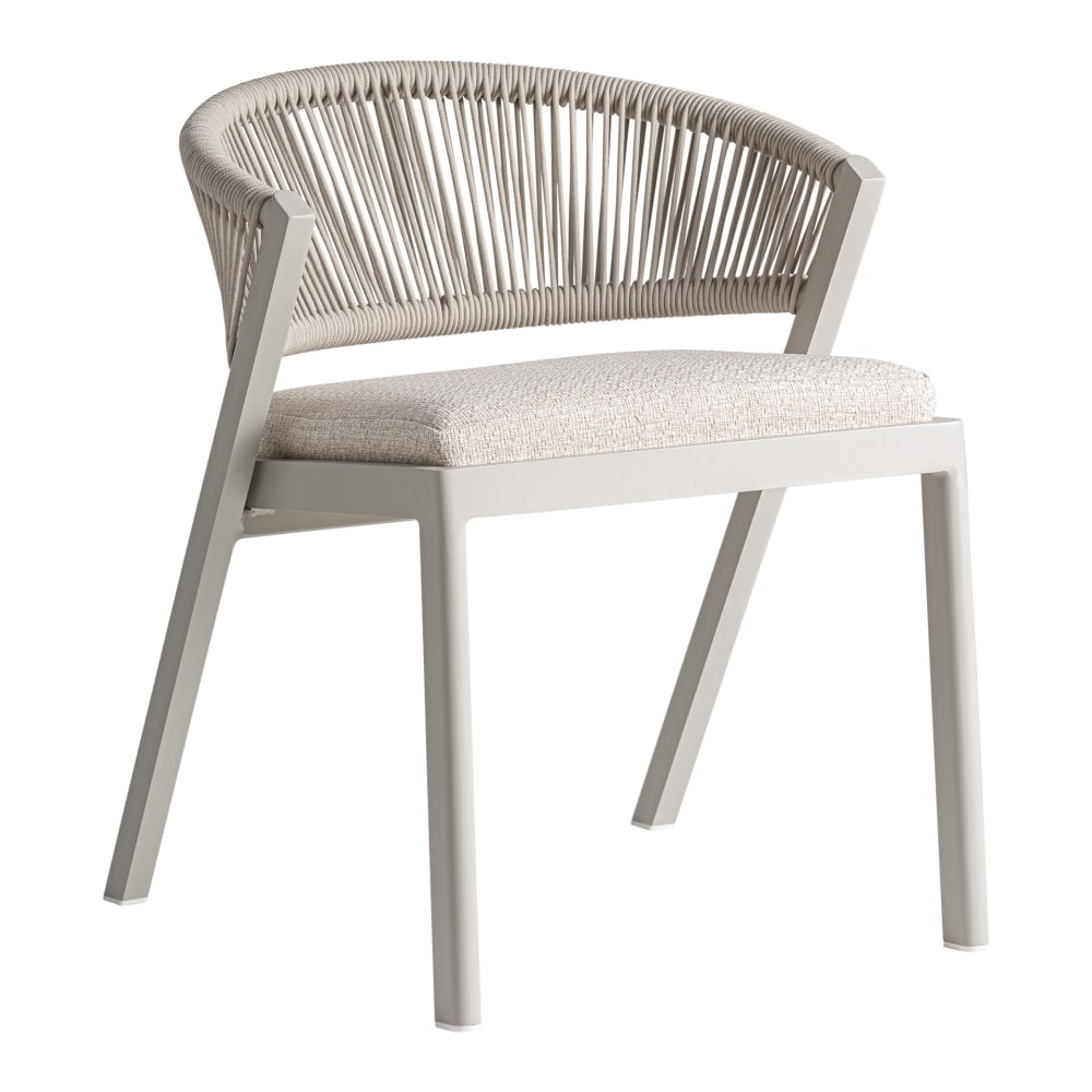 chaise en aluminium gris