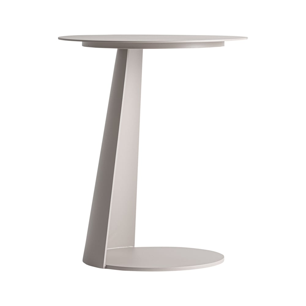 Table basse en aluminium taupe  en 40x40x48 cm