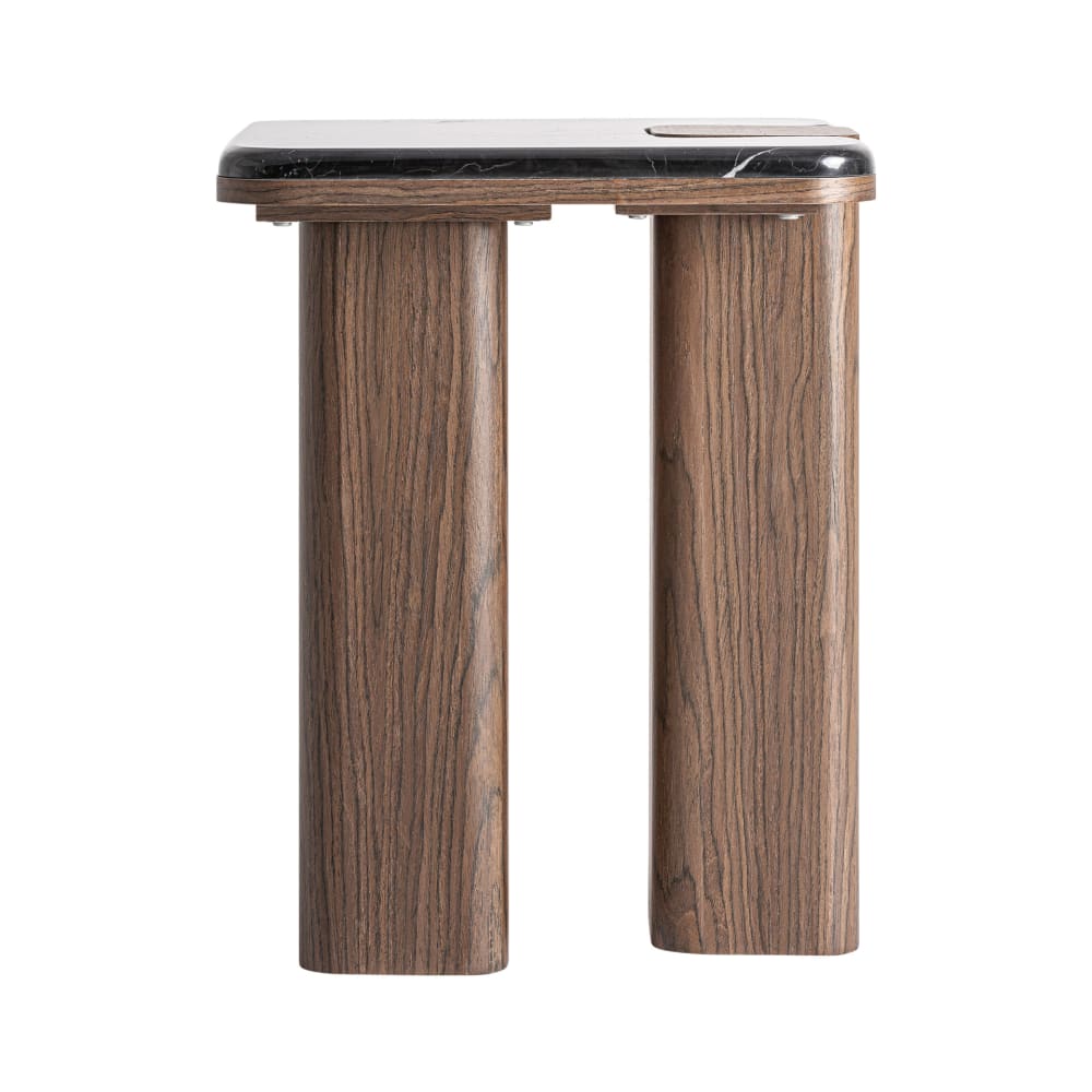 Table basse en bois mdf marron  en 40x40x51 cm