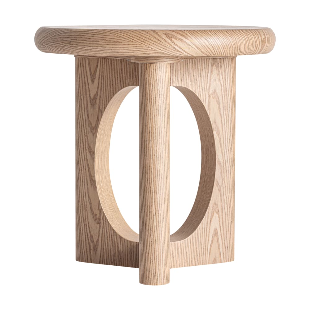 Table basse en bois mdf brun clair  en 51x51x51 cm