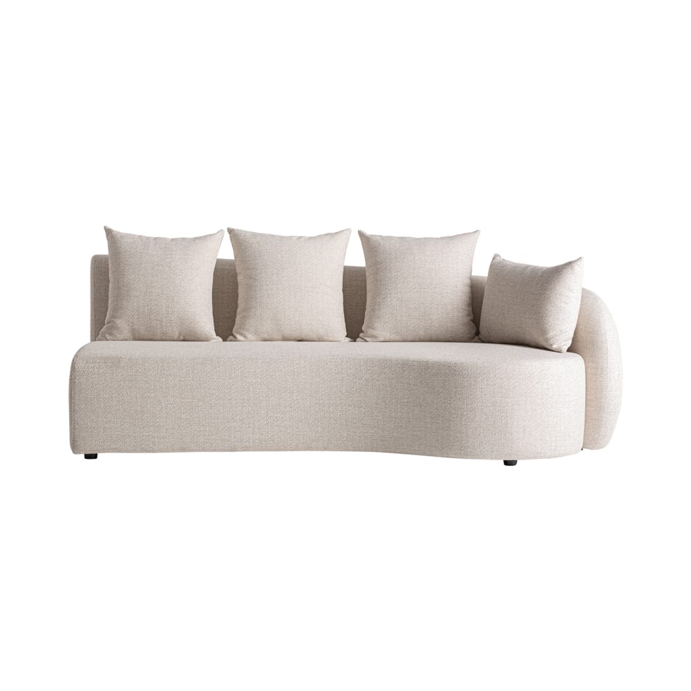 Sofa en polypropylène beige en 200x112x82 cm Sofa en polypropylène beige en 200x112x82 cm