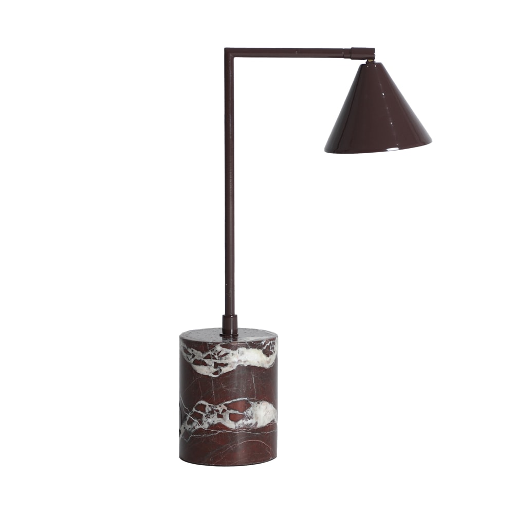 Lampe de salon en fer chocolat  en 14x31x52 cm