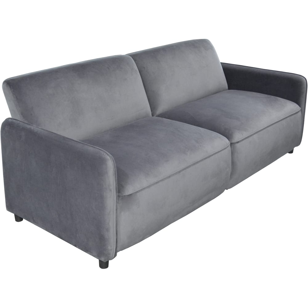 Canapé-lit 3 places en velours anthracite