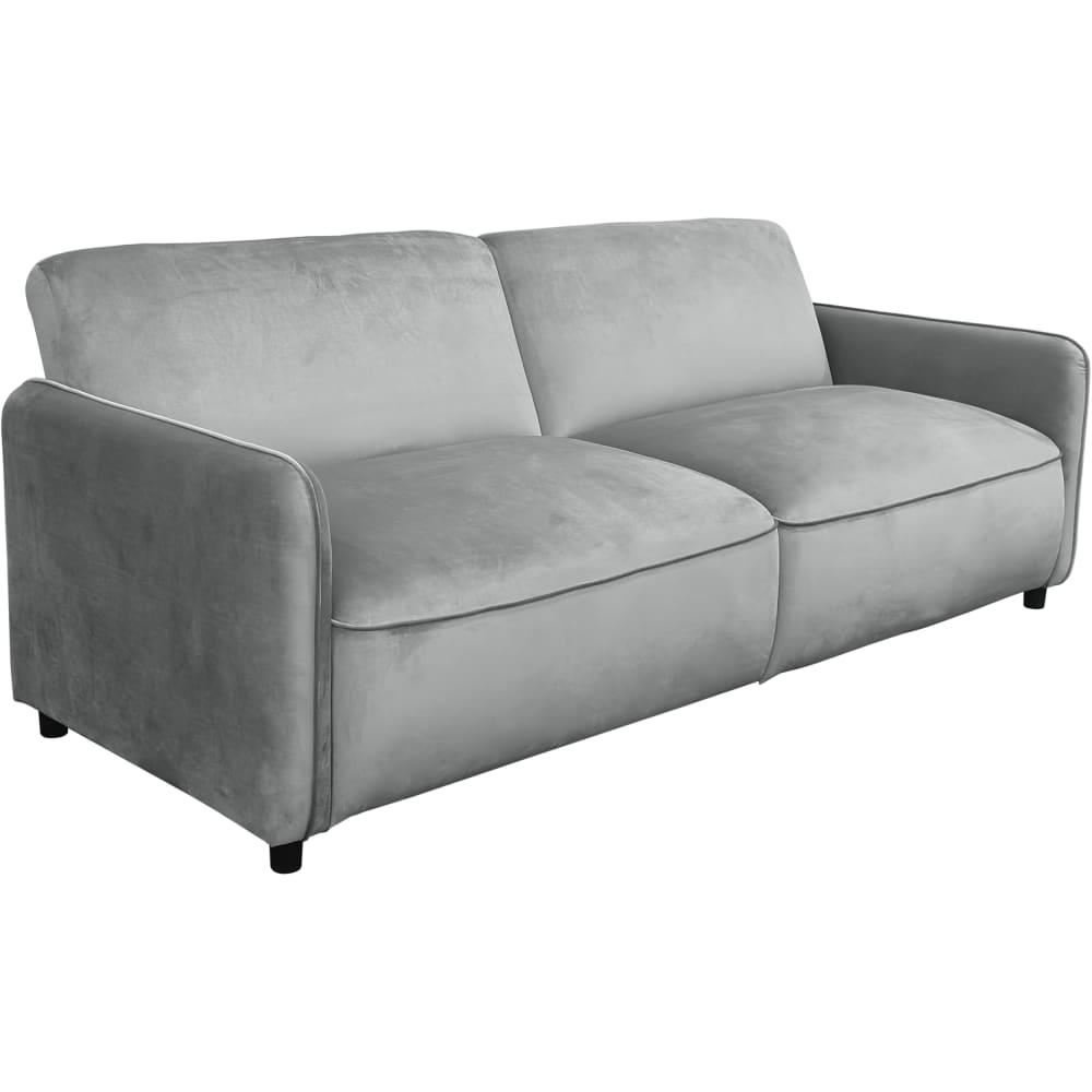 Canapé-lit 3 places en velours gris clair