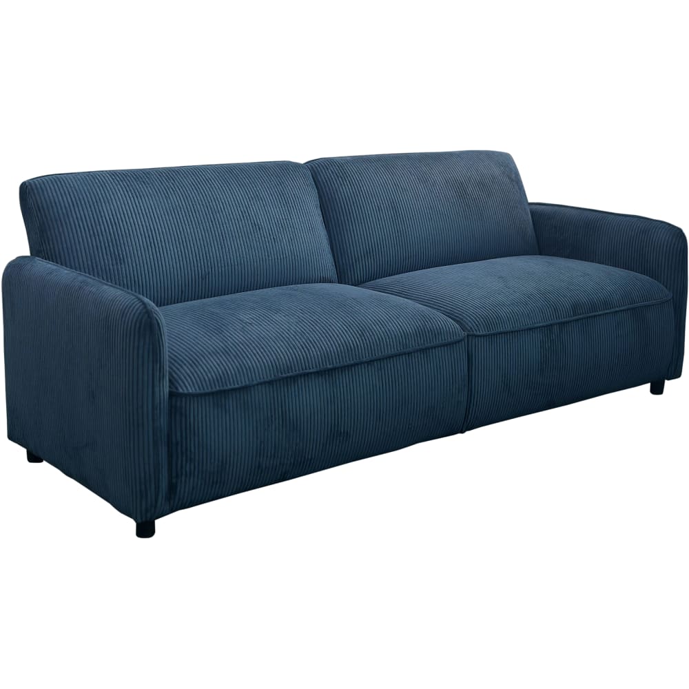 Canapé-lit 3 places en tissu bleu