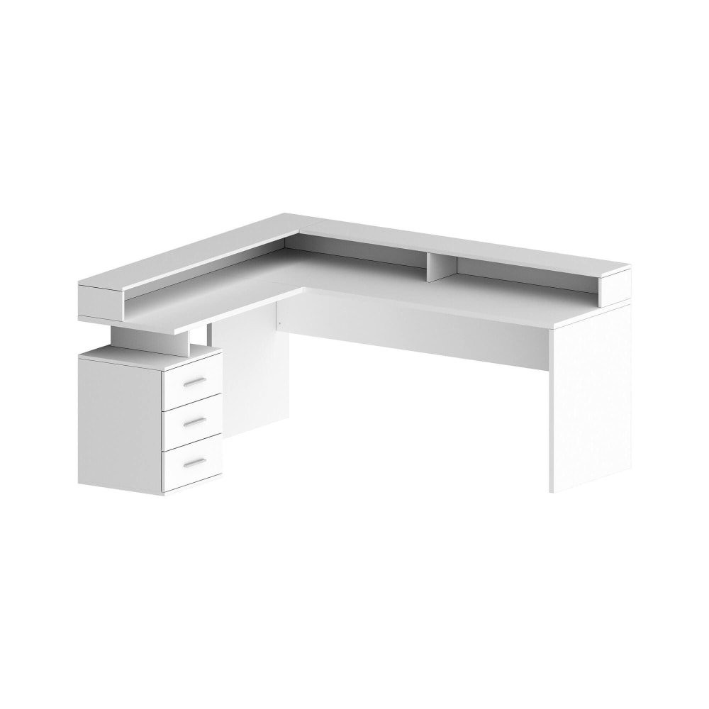 bureau en bois blanc