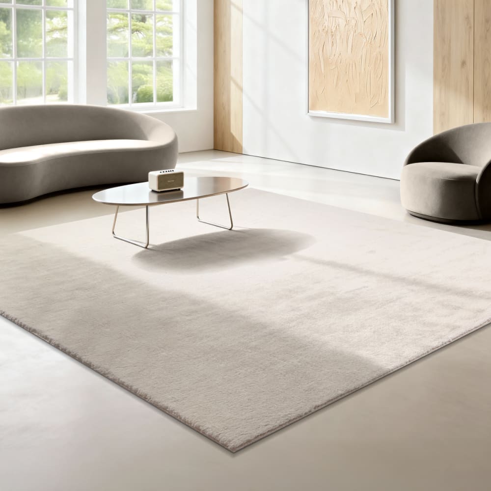 Tapis lavable et antidérapant, crème, 240 x 240 cm — vue 3