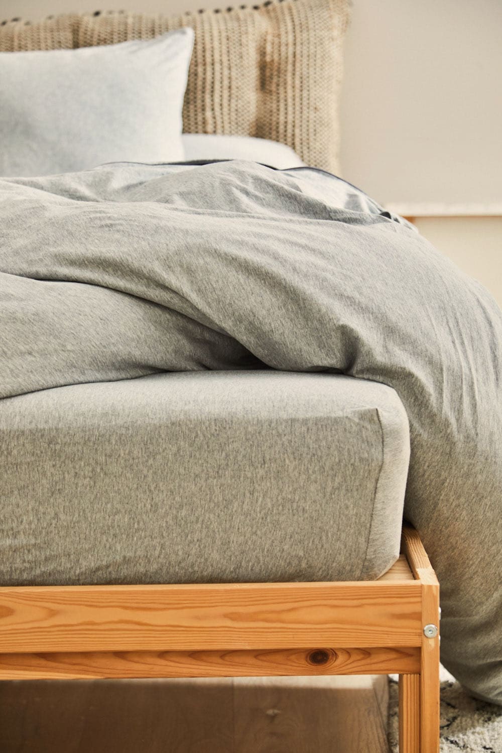 Bettbezug + Kissenbezug Grau für 90er Bett - Maisons Du Monde