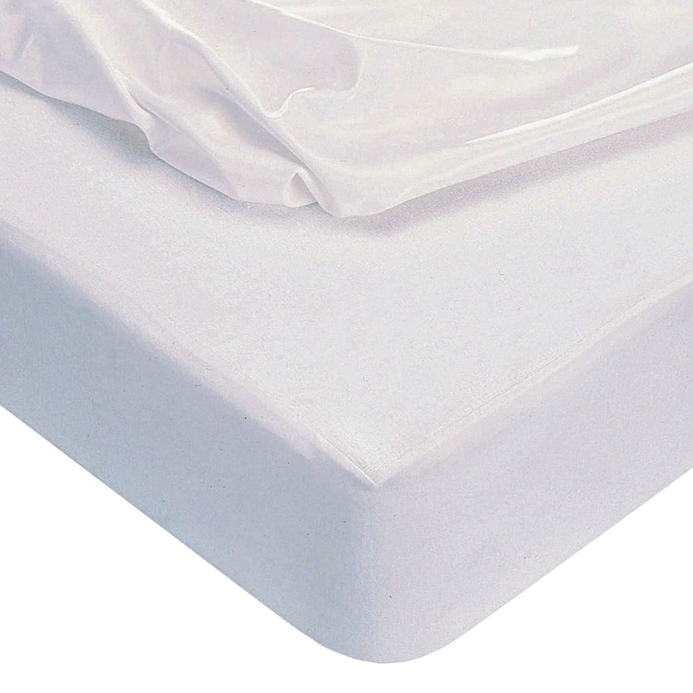 Protège matelas en coton blanc 80x200cm