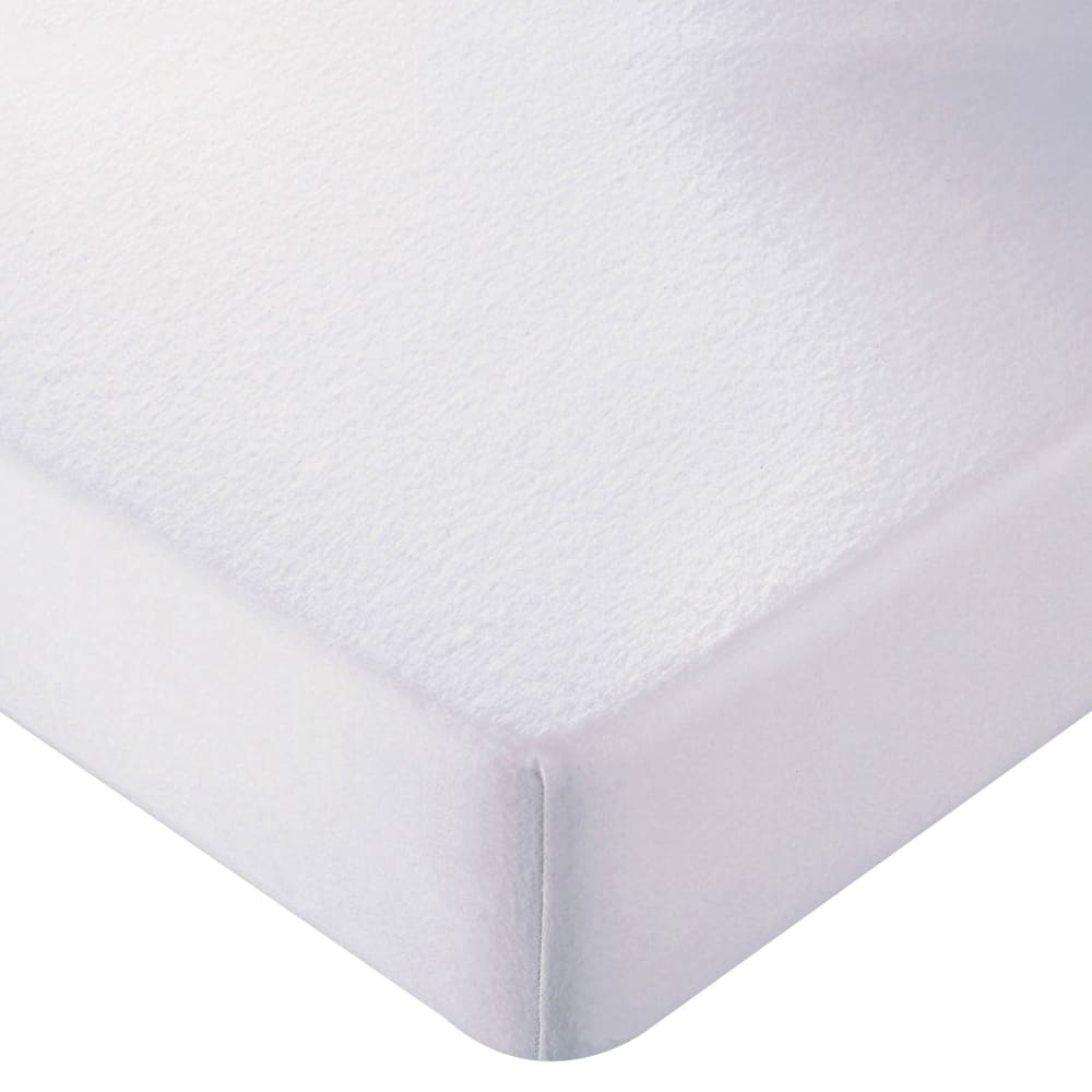 Protège matelas en coton blanc 120x190cm