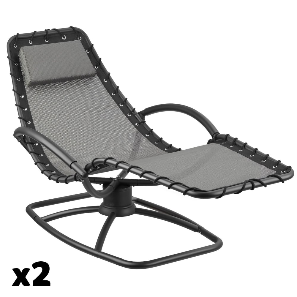 2 chaises longues ergonomiques