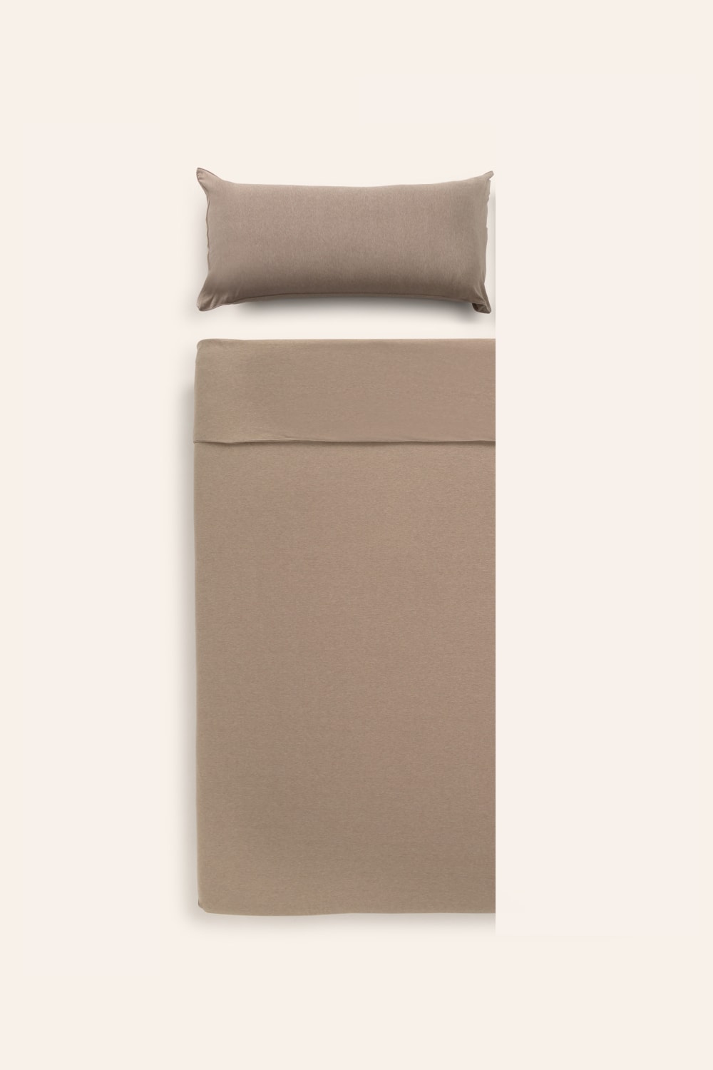 Bettbezug + Kissenbezug Beige für 90er Bett - Maisons Du Monde