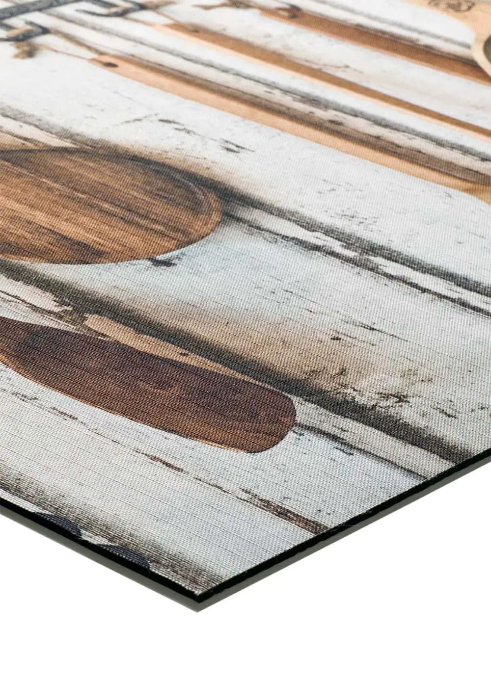 Tapis de cuisine lavable cuisine rustique multicolore 52x200 cm — vue 4