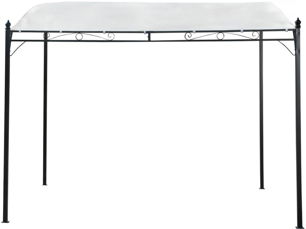 Pergola en acier beige 297 x 248 x 248 cm