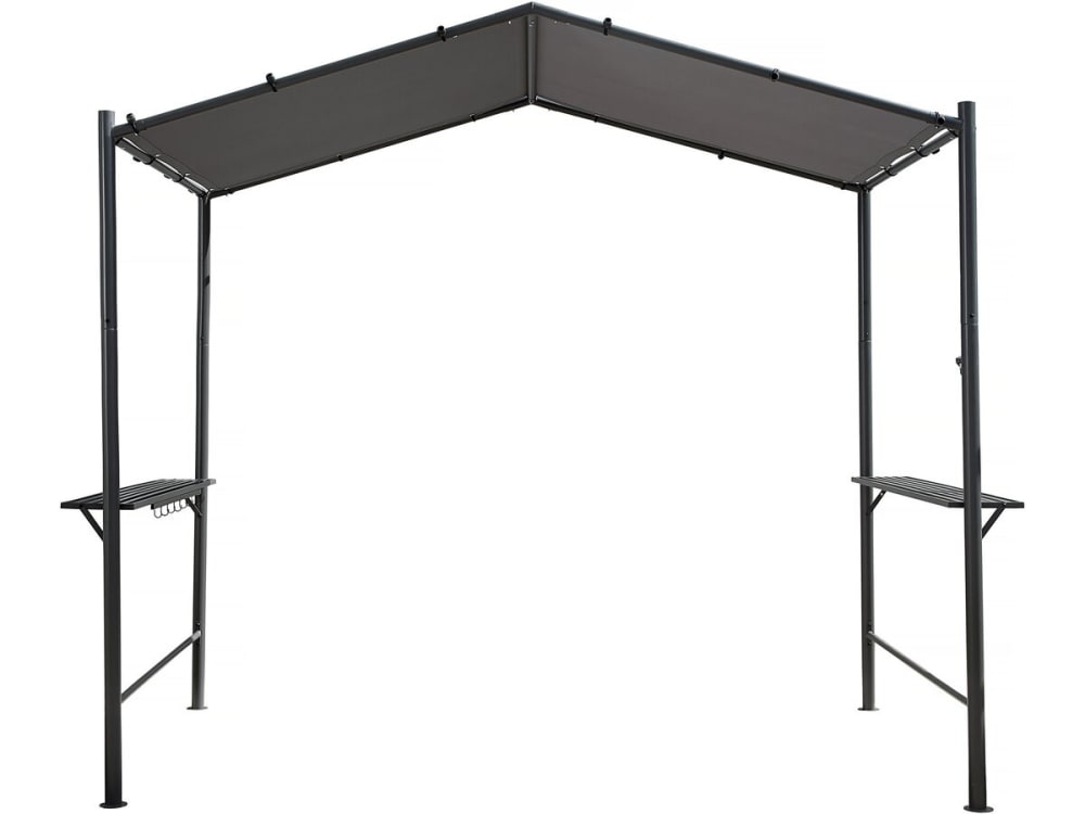 Pergola en métal anthracite 277 x 149 x 232 cm