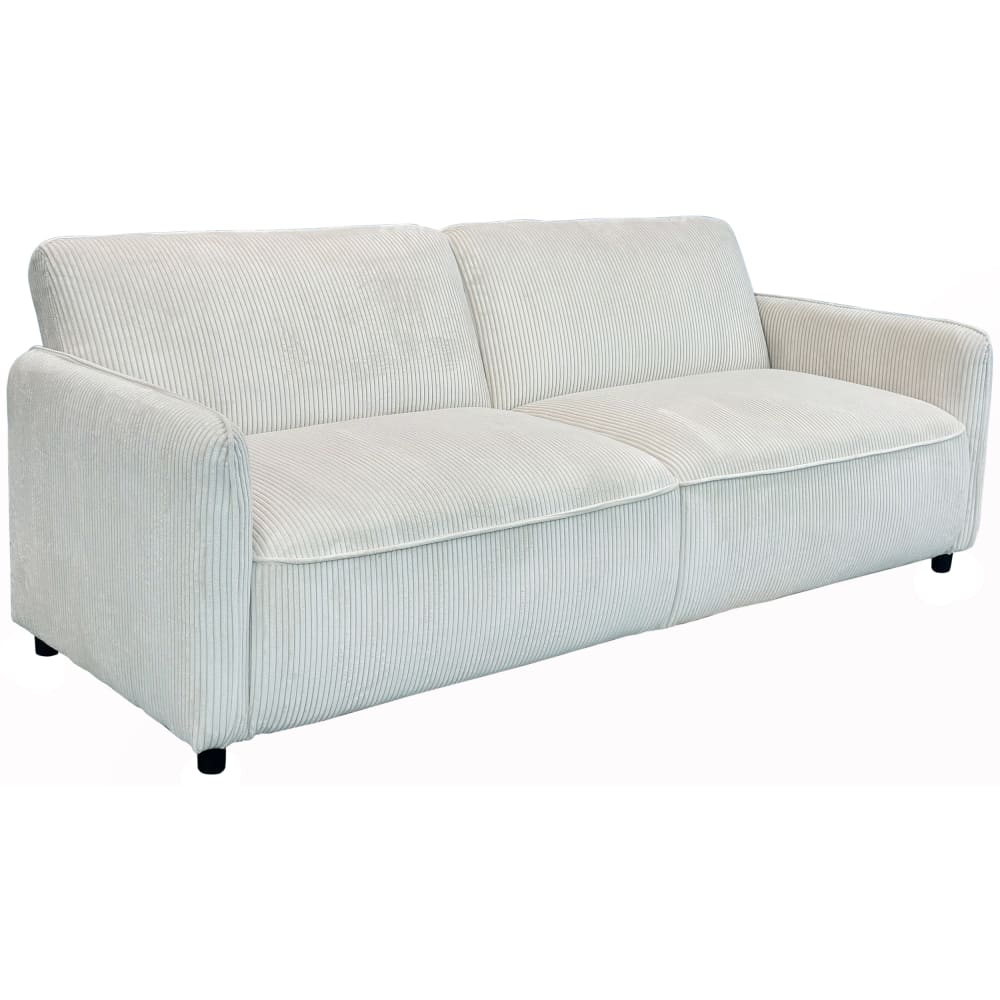 Canapé-lit 3 places en tissu crème