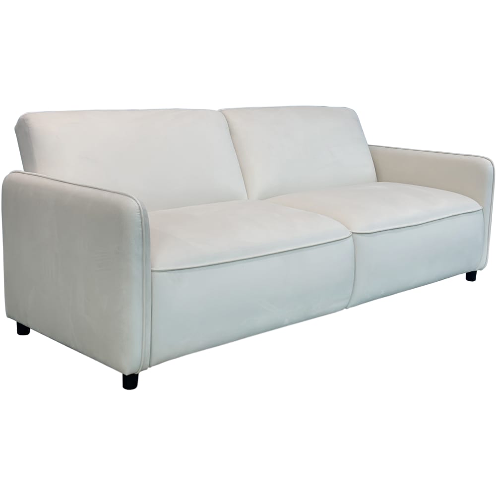 Canapé-lit 3 places en velours crème